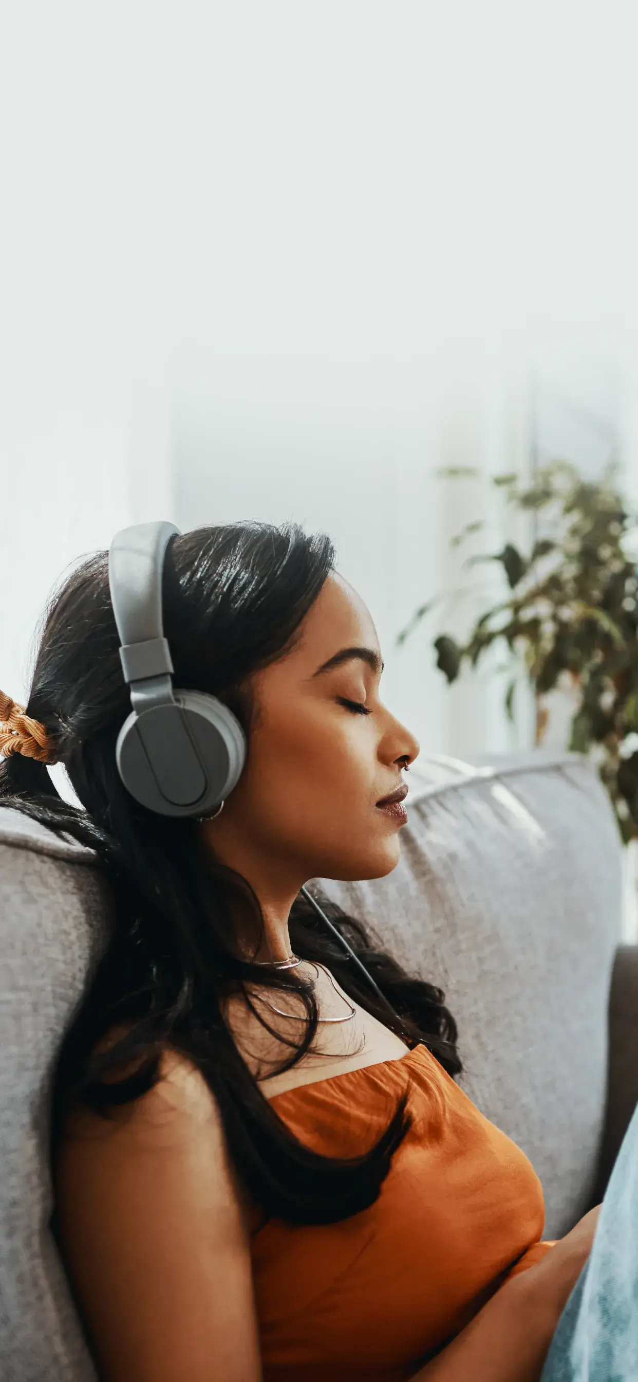 Woman deep in thought